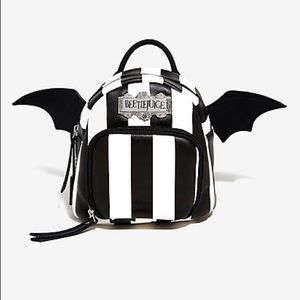 Beetlejuice Mini Backpack with bat wings
